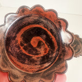 Scalloped Copper Sparkle Stoneware Dishes | Madeleine Schmidt