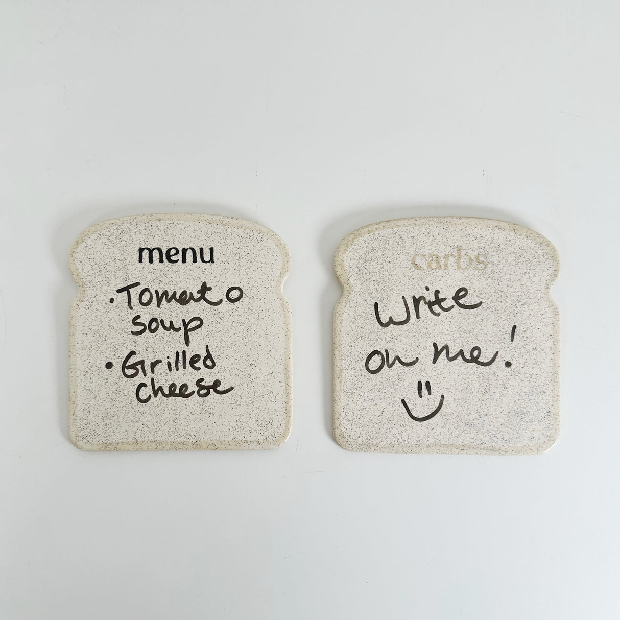 Bread Themed Mini Ceramic Dry Erase Boards  | Madeleine Schmidt