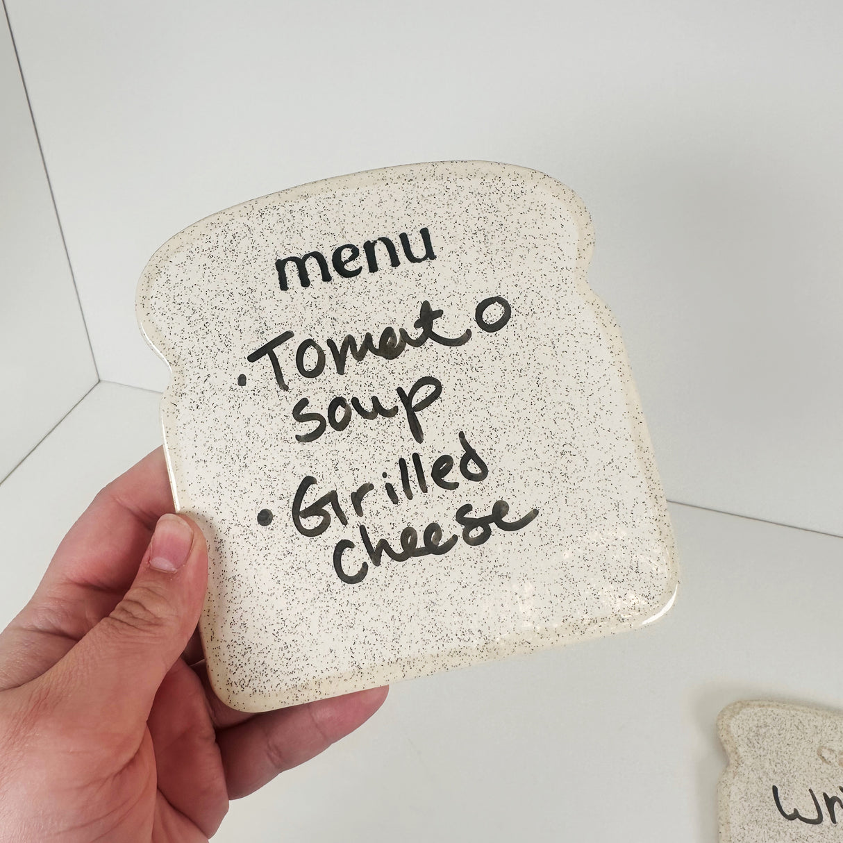 Bread Themed Mini Ceramic Dry Erase Boards  | Madeleine Schmidt
