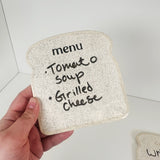 Bread Themed Mini Ceramic Dry Erase Boards  | Madeleine Schmidt