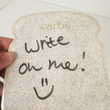 Bread Themed Mini Ceramic Dry Erase Boards  | Madeleine Schmidt