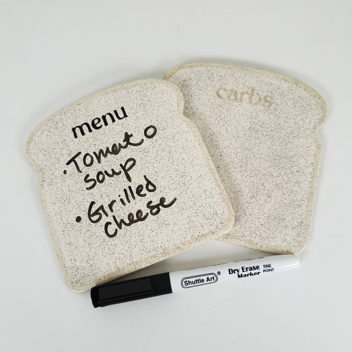 Bread Themed Mini Ceramic Dry Erase Boards  | Madeleine Schmidt