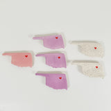 Colorful Oklahoma Shaped Magnet | Madeleine Schmidt