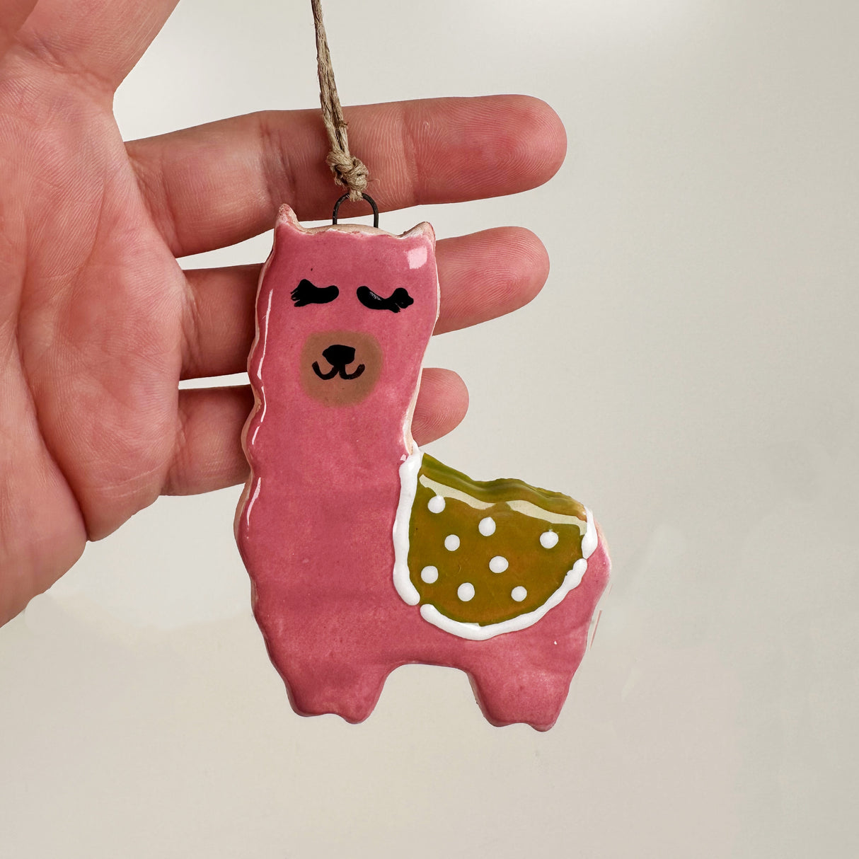 Ceramic Lama Ornament- B | Once & Future Things