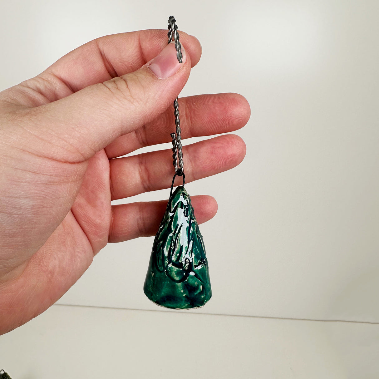 Ceramic Deep Green Tree Ornament- D | Once & Future Things