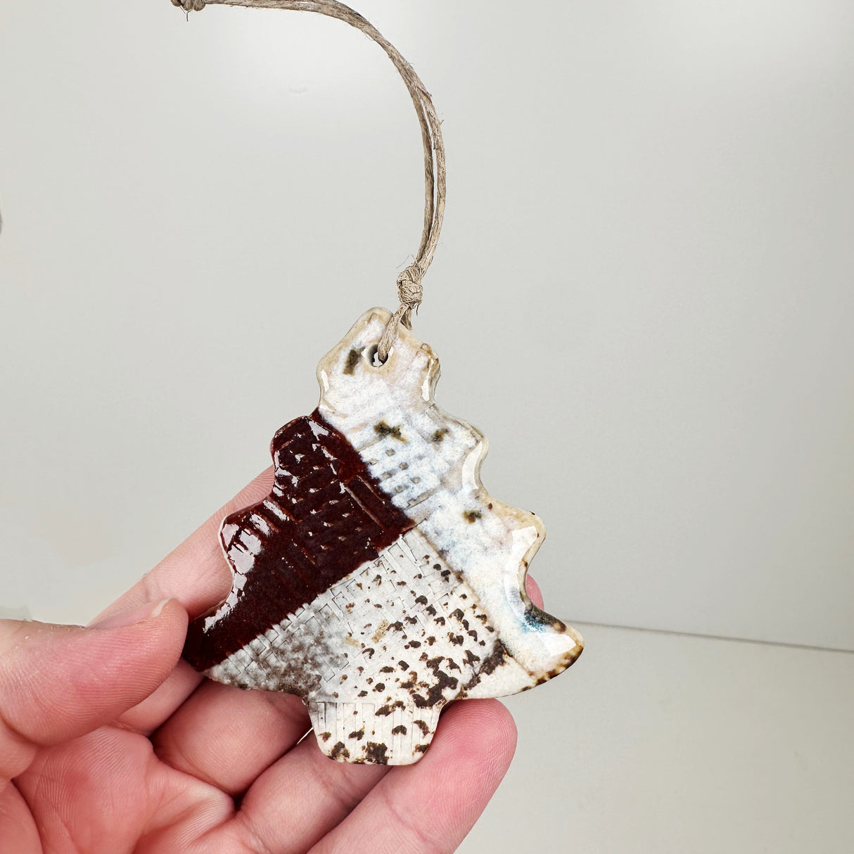 Ceramic Patchwork Tree Ornament- A | Once & Future Things