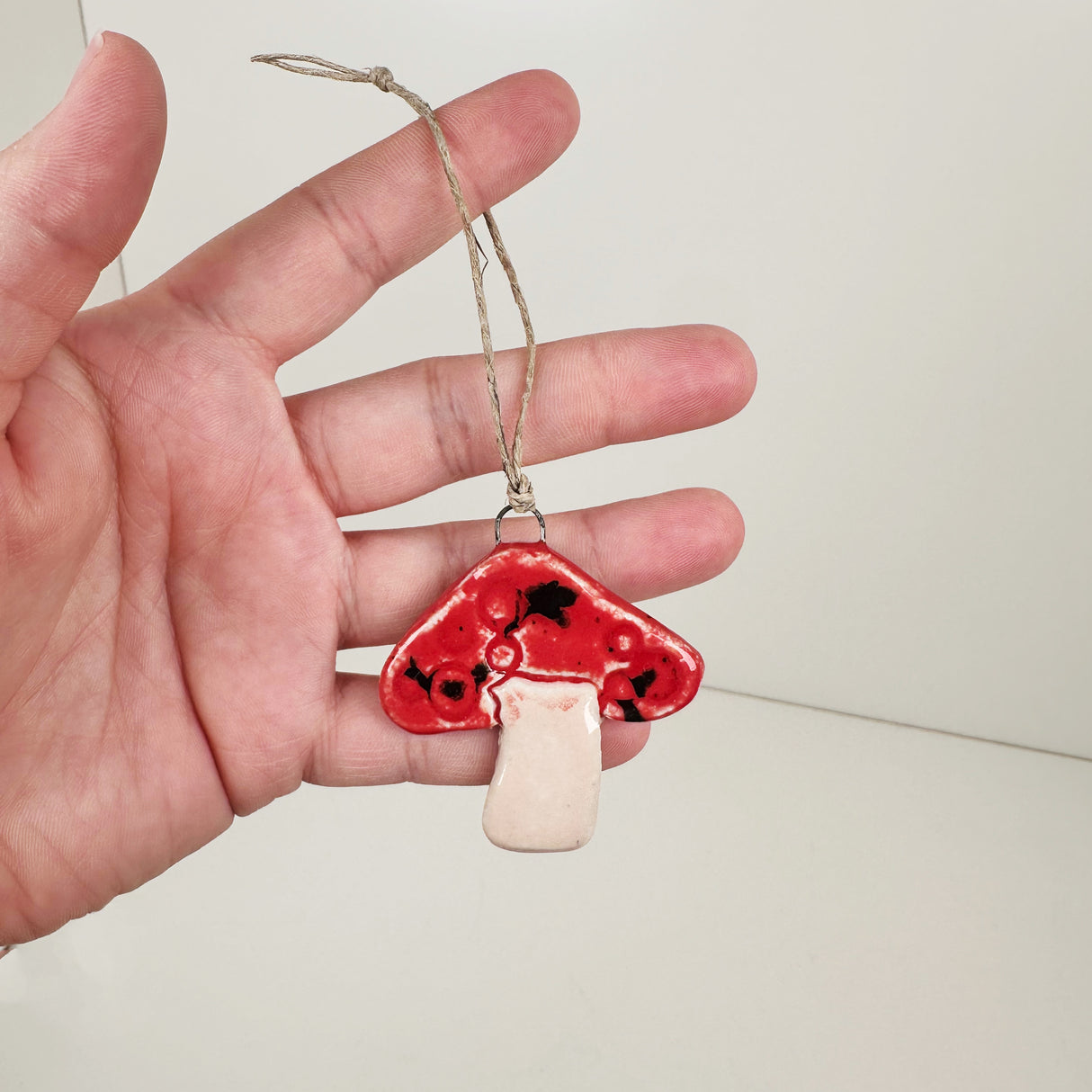 Ceramic Mini Mushroom Ornament- A | Once & Future Things