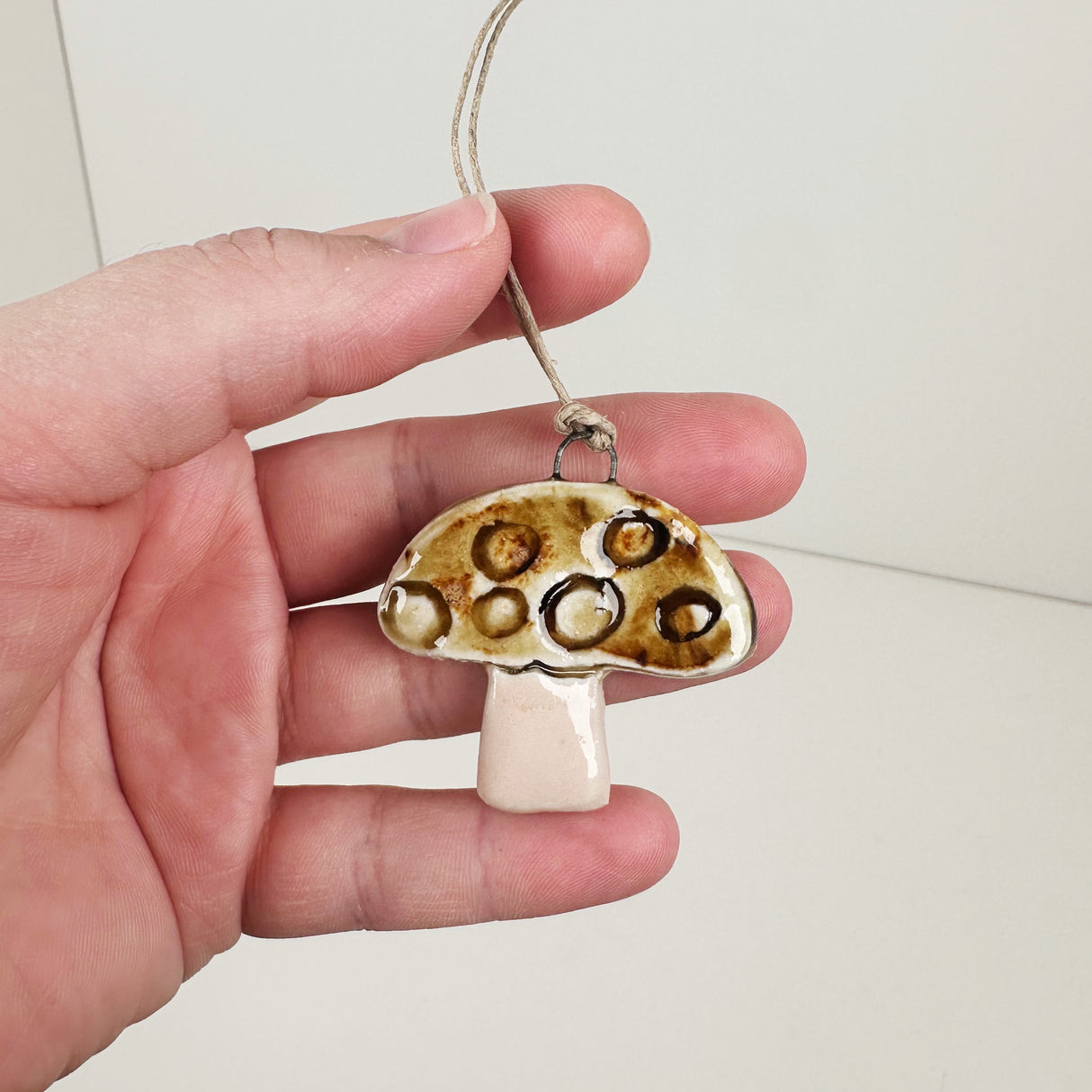 Ceramic Mini Mushroom Ornament- D | Once & Future Things