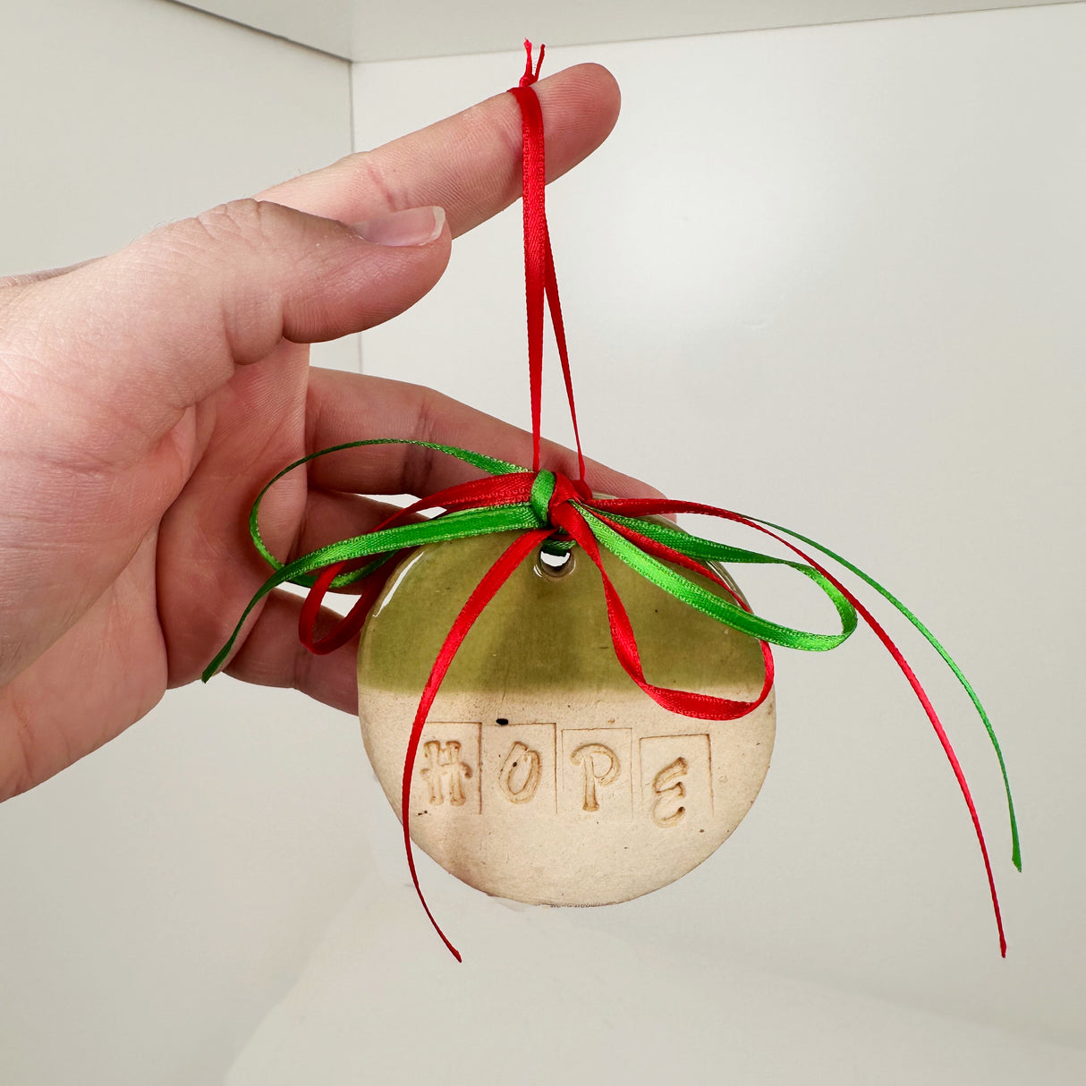 Ceramic "Hope" Ornament | Triska Pottery