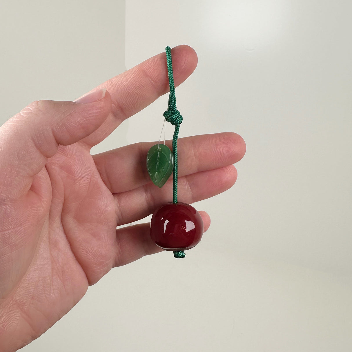 Single Ceramic Cherry Ornament | Cera Stout