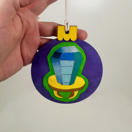 Ring Pop Painted Collage Ornament- Multiple Styles Available | Jackie Myers Art