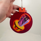 Ring Pop Painted Collage Ornament- Multiple Styles Available | Jackie Myers Art
