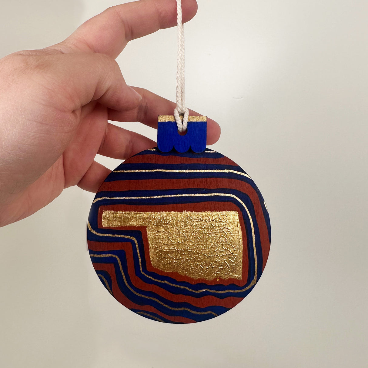 Painted Collage Oklahoma Ornament- Multiple Styles Available | Jackie Myers Art