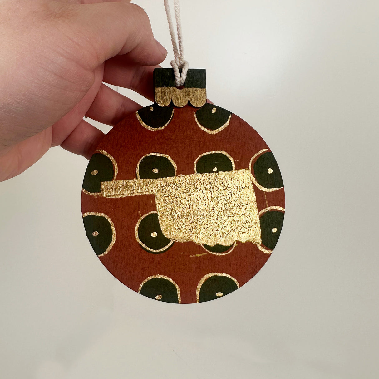 Painted Collage Oklahoma Ornament- Multiple Styles Available | Jackie Myers Art