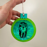 Painted Collage Cowboy Frog Ornament- Multiple Styles Available | Jackie Myers Art