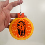 Painted Collage Cowboy Frog Ornament- Multiple Styles Available | Jackie Myers Art