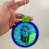 Painted Collage Cowboy Frog Ornament- Multiple Styles Available | Jackie Myers Art