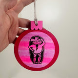 Painted Collage Cowboy Frog Ornament- Multiple Styles Available | Jackie Myers Art