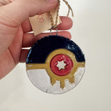 Protest Ceramic Tulsa Flag Ornament | Bunnyfoot Pottery