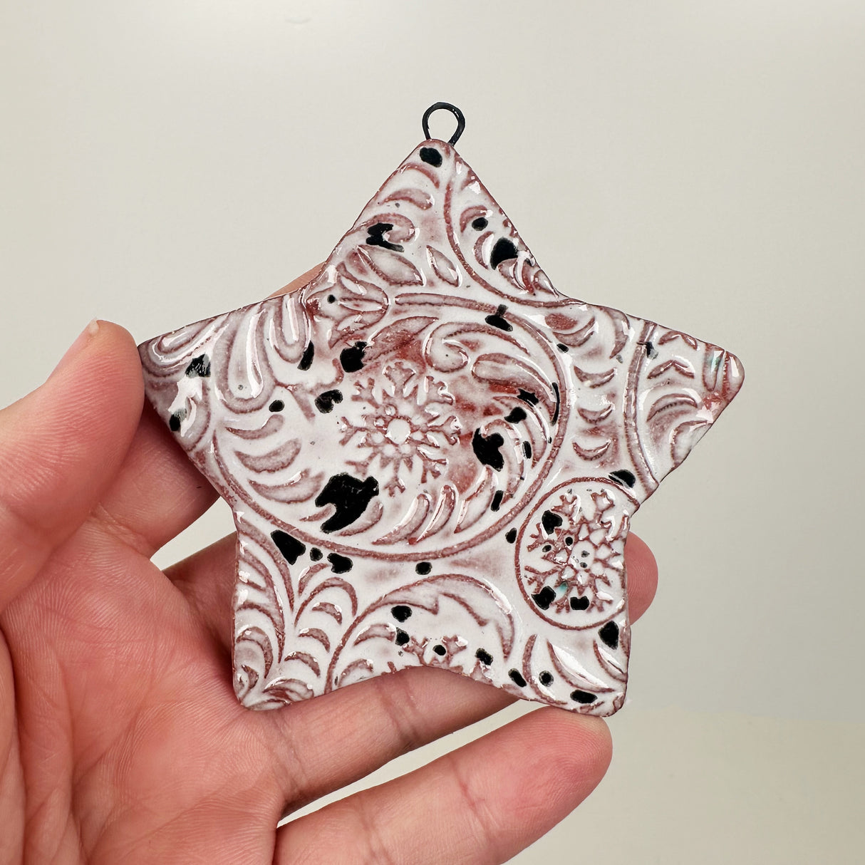 Ceramic Imprint Star Ornament | Bunnyfoot Pottery