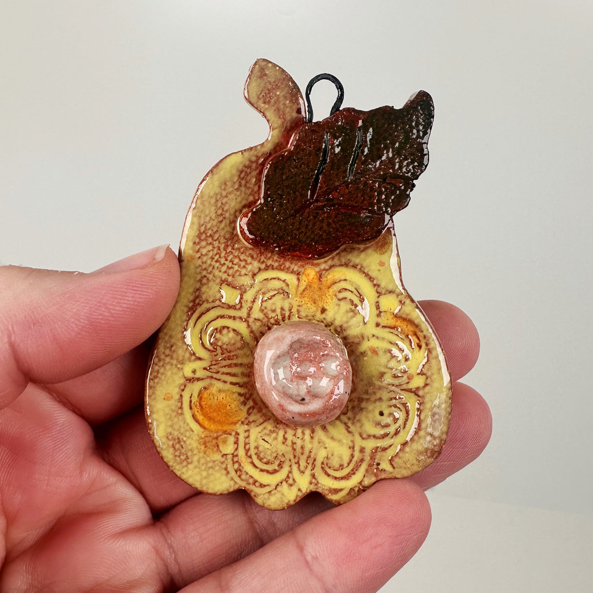 Ceramic Pear Ornament | Bunnyfoot Pottery