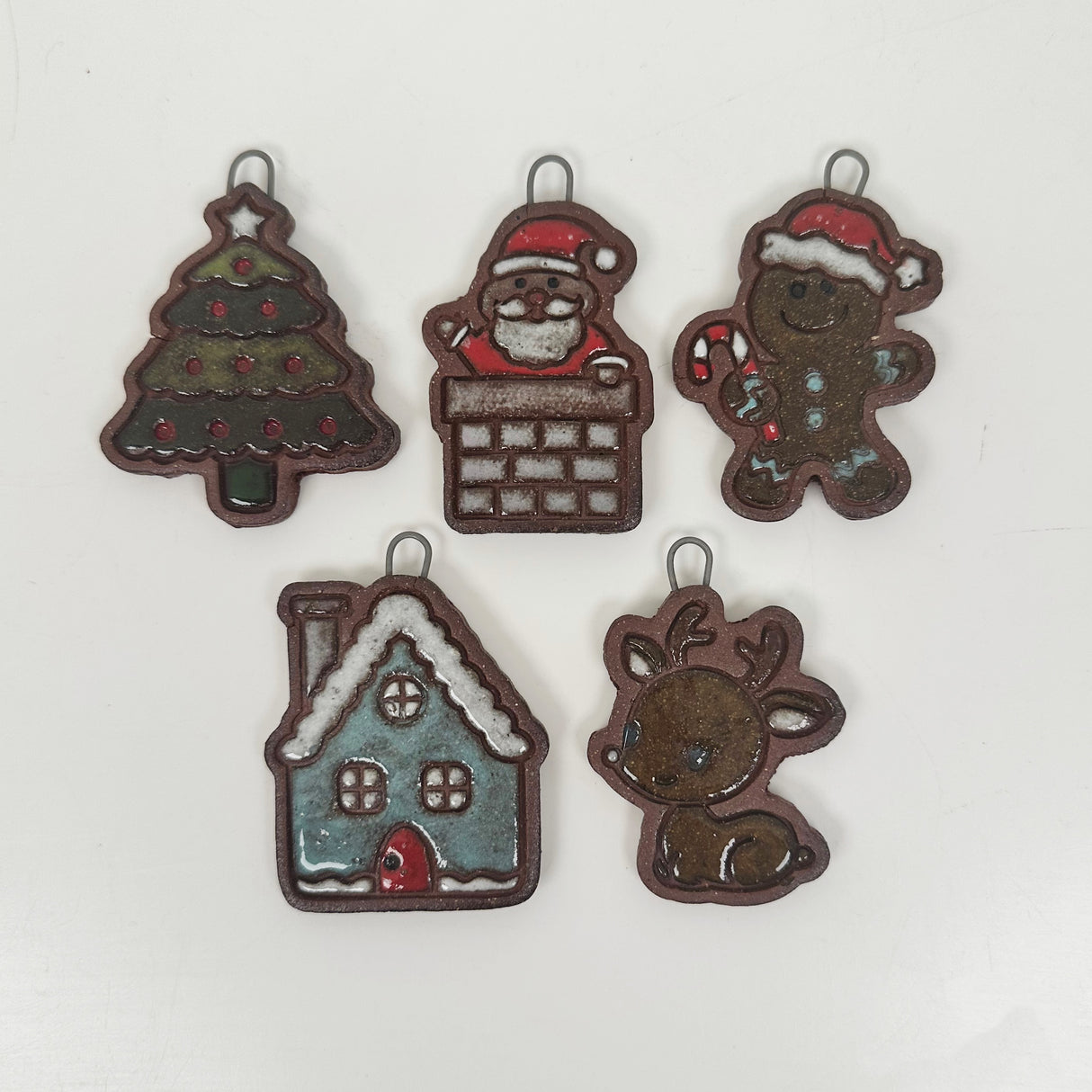 Set of Festive Ceramic Ornaments | Bunnyfoot Pottery