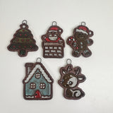 Set of Festive Ceramic Ornaments | Bunnyfoot Pottery