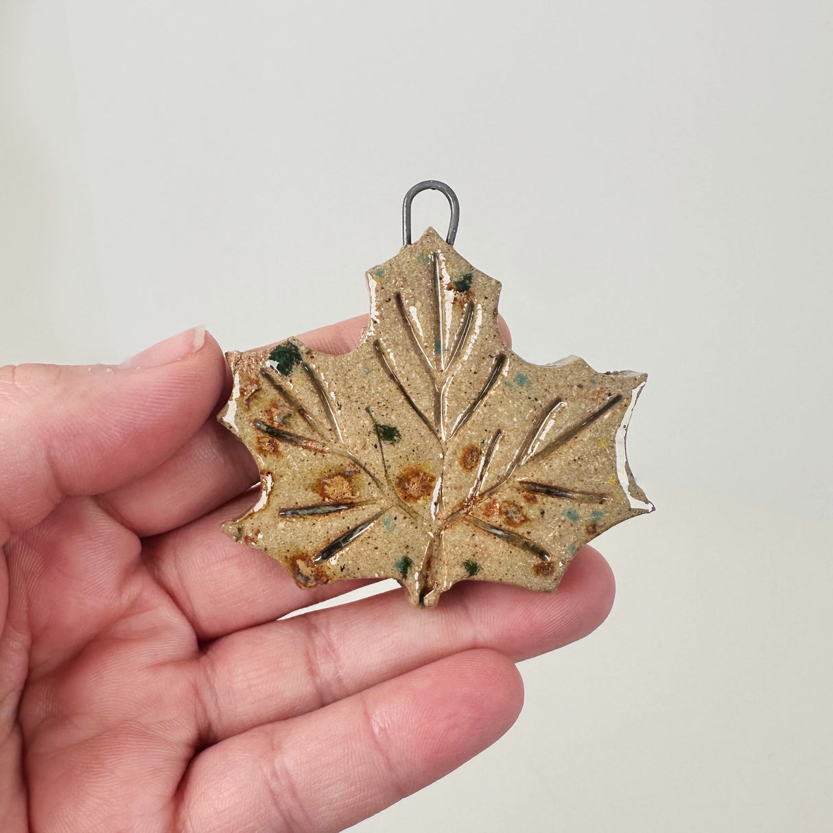Ceramic Leaf Ornament- Multiple Styles Available | Bunnyfoot Pottery