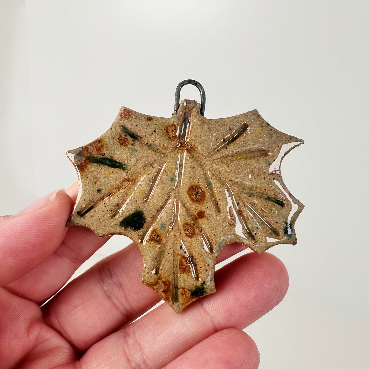 Ceramic Leaf Ornament- Multiple Styles Available | Bunnyfoot Pottery