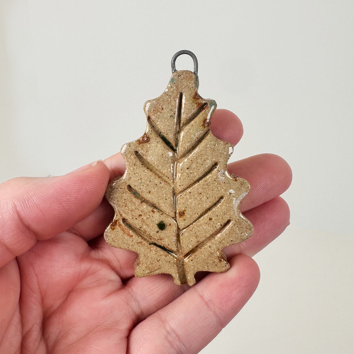 Ceramic Leaf Ornament- Multiple Styles Available | Bunnyfoot Pottery