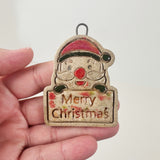 Ceramic Mini Santa Ornament- Multiple Styles Available | Bunnyfoot Pottery