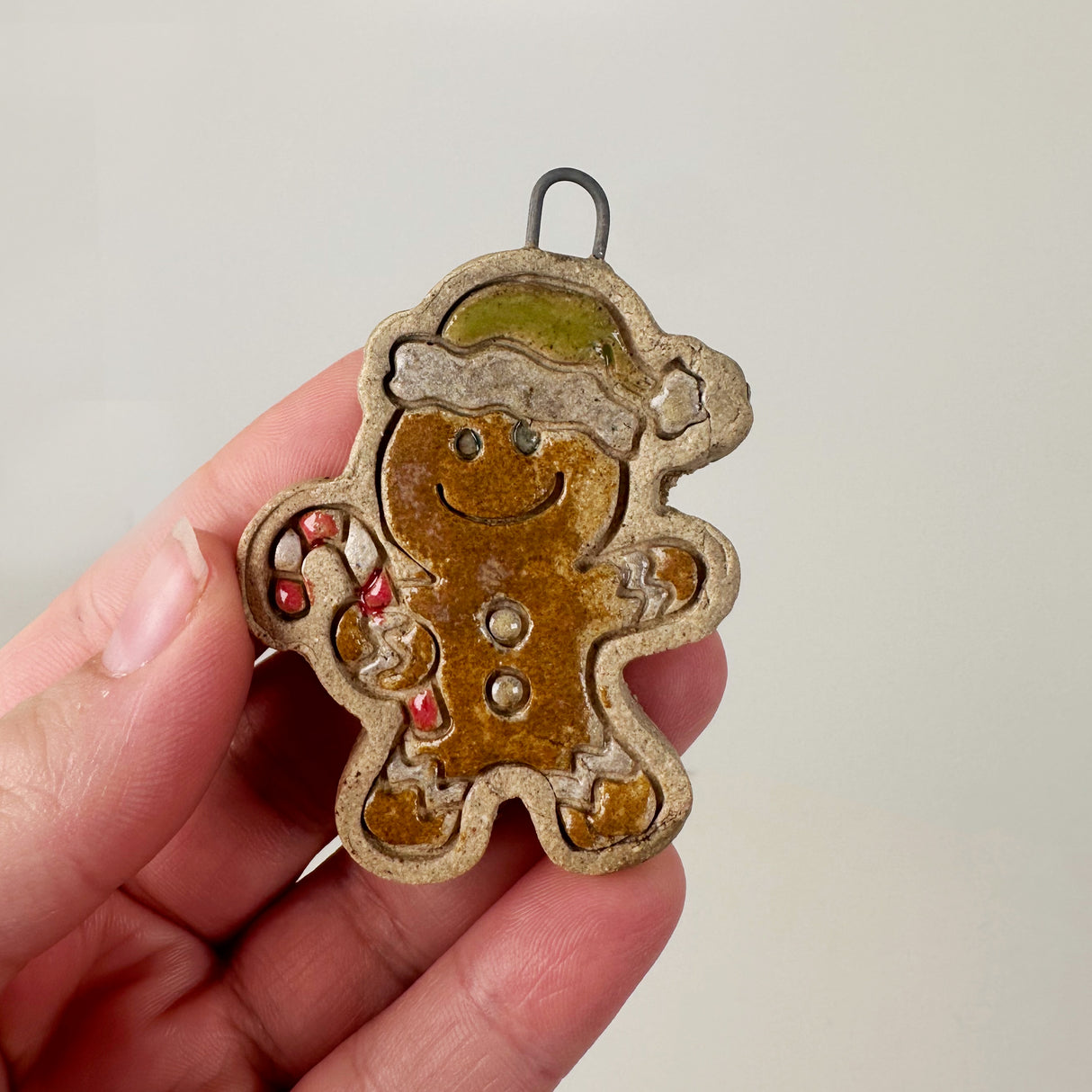 Ceramic Mini Gingerbread Man Ornament | Bunnyfoot Pottery