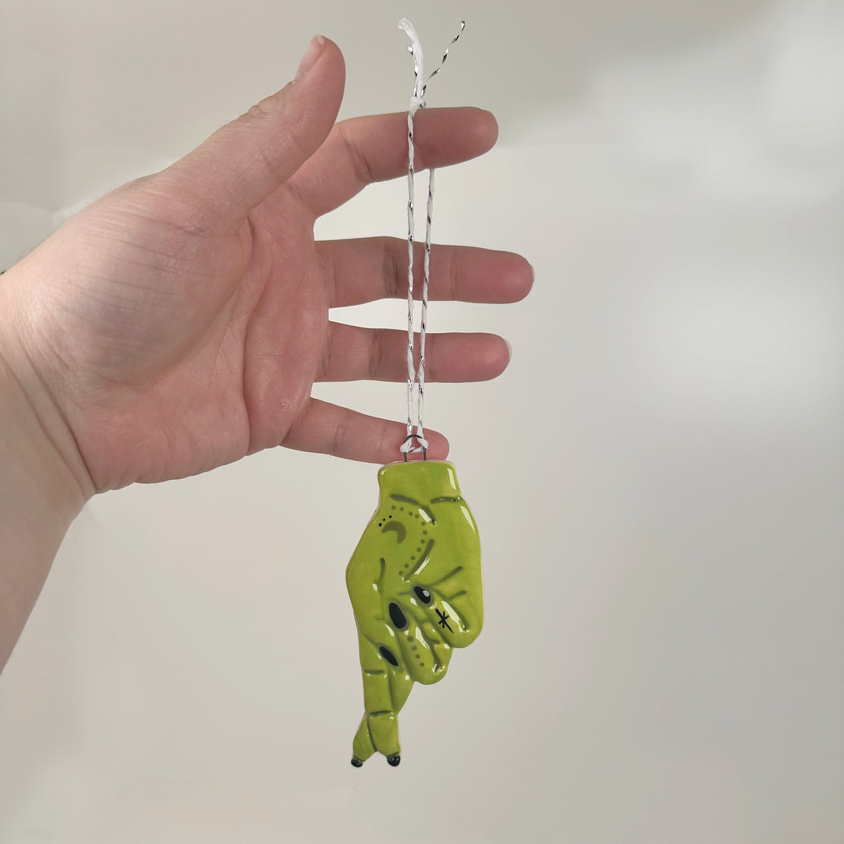 Alien Fingers Crossed Ceramic Ornaments | Shop Maranda