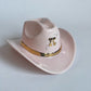 Sparkle Confetti Monogrammed Cowboy Hat