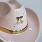 Sparkle Confetti Monogrammed Cowboy Hat