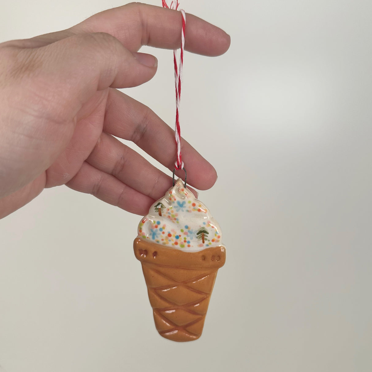 Ice Cream Cone Ceramic Ornament | Shop Maranda