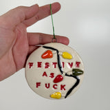 Festive As Ceramic Ornament | Molly Jensen