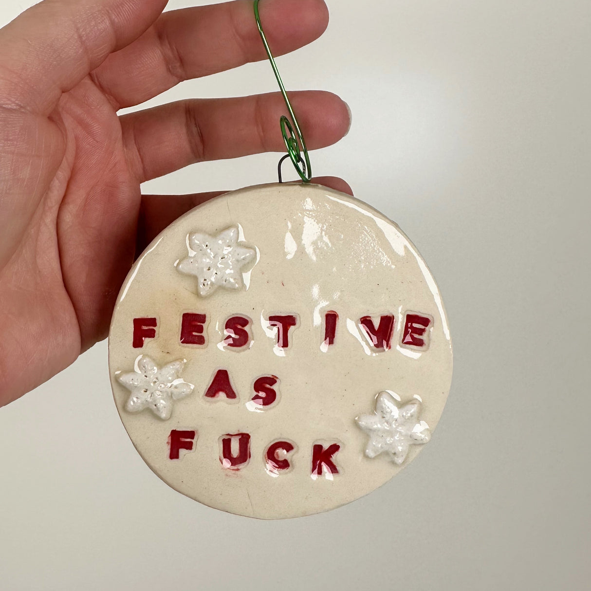 Festive As Ceramic Ornament | Molly Jensen