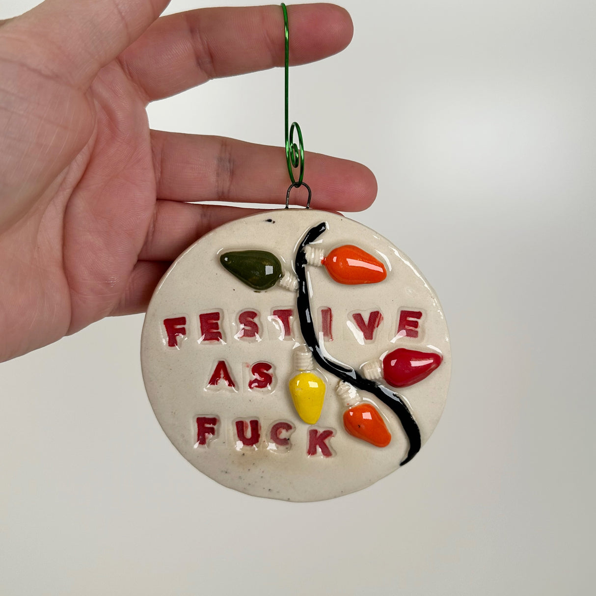 Festive As Ceramic Ornament | Molly Jensen