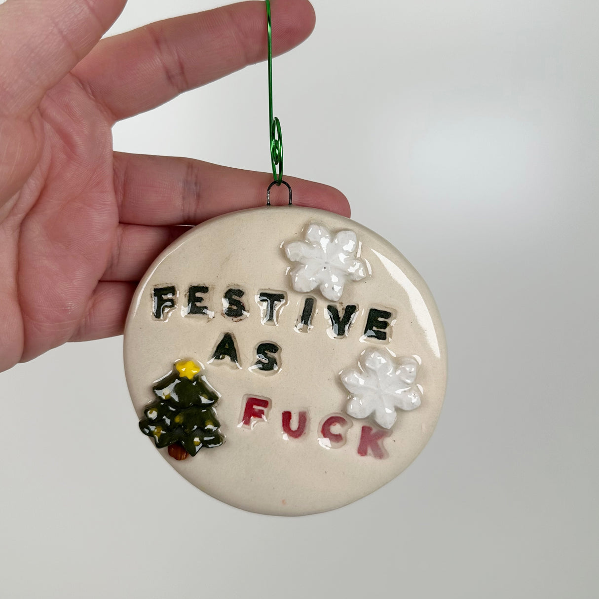 Festive As Ceramic Ornament | Molly Jensen