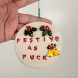 Festive As Ceramic Ornament | Molly Jensen