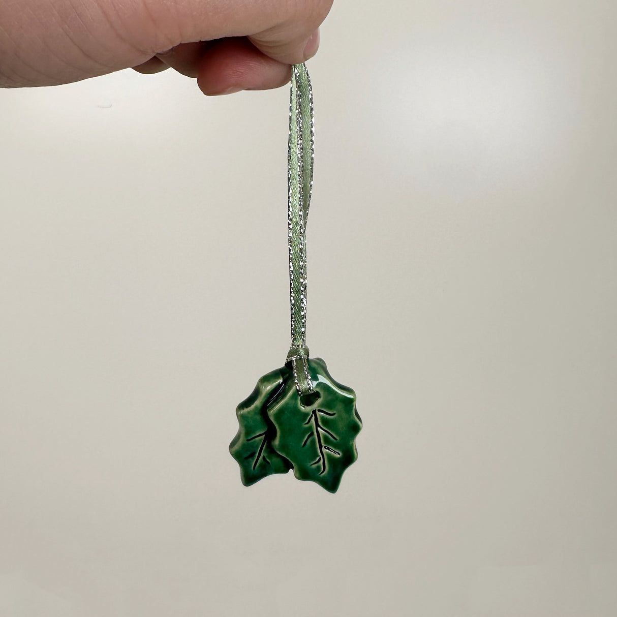 Mini Mistletoe Ceramic Ornament | Sherry Strickland