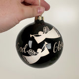 Black Glory Ceramic Globe Ornament | Sherry Strickland
