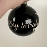 Black Glory Ceramic Globe Ornament | Sherry Strickland