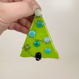 Green Tree Fused Glass Ornament - Multiple Styles Available | Figments of Imagination