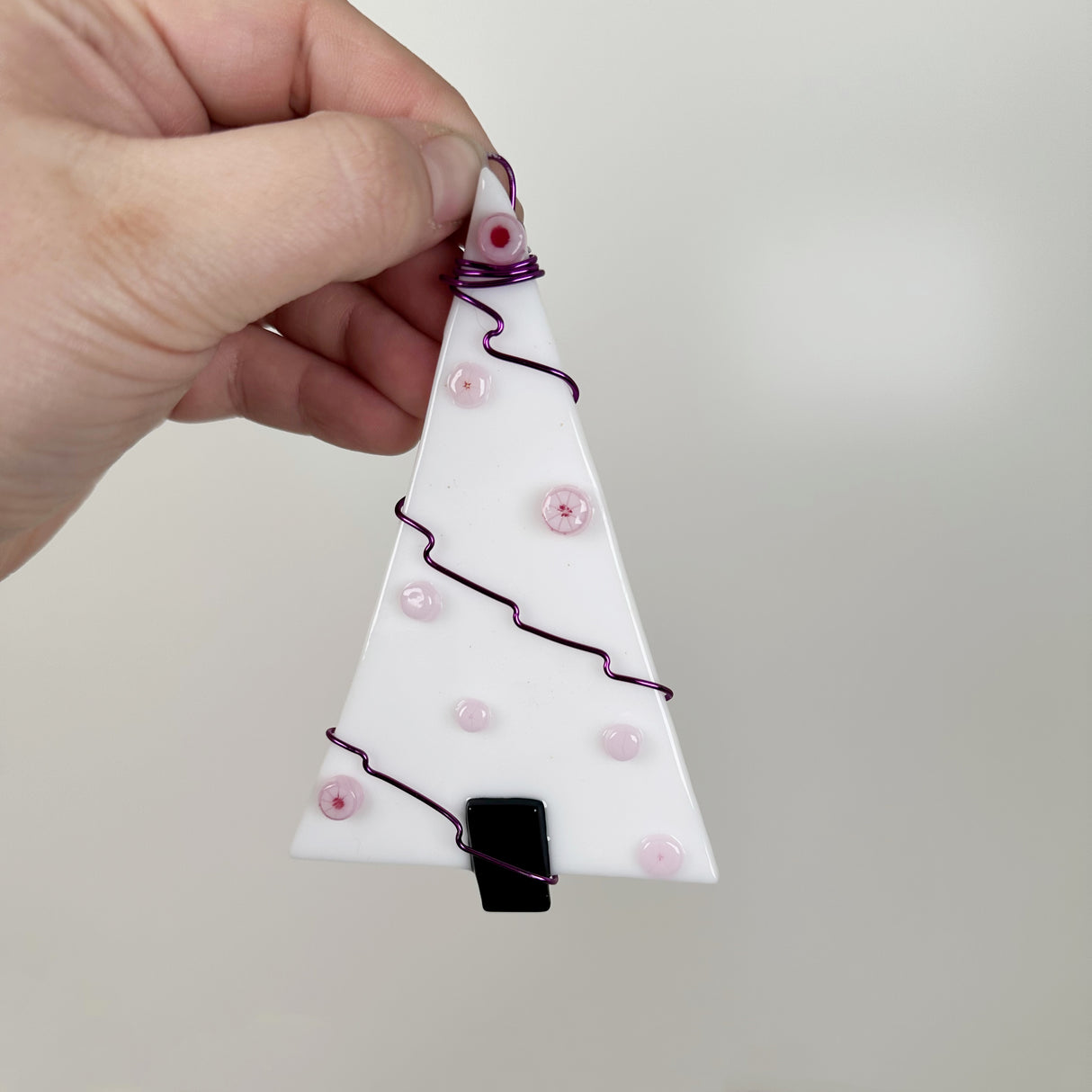 White Tree Fused Glass Ornament - Multiple Styles Available | Figments of Imagination