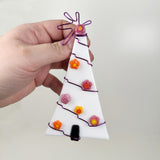White Tree Fused Glass Ornament - Multiple Styles Available | Figments of Imagination