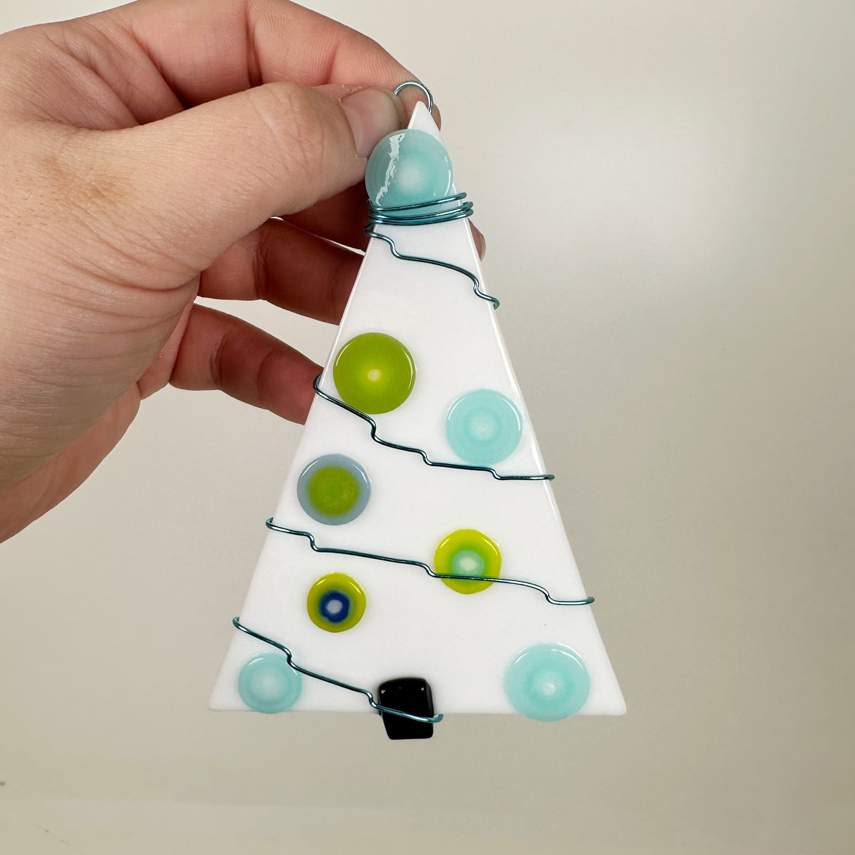 White Tree Fused Glass Ornament - Multiple Styles Available | Figments of Imagination