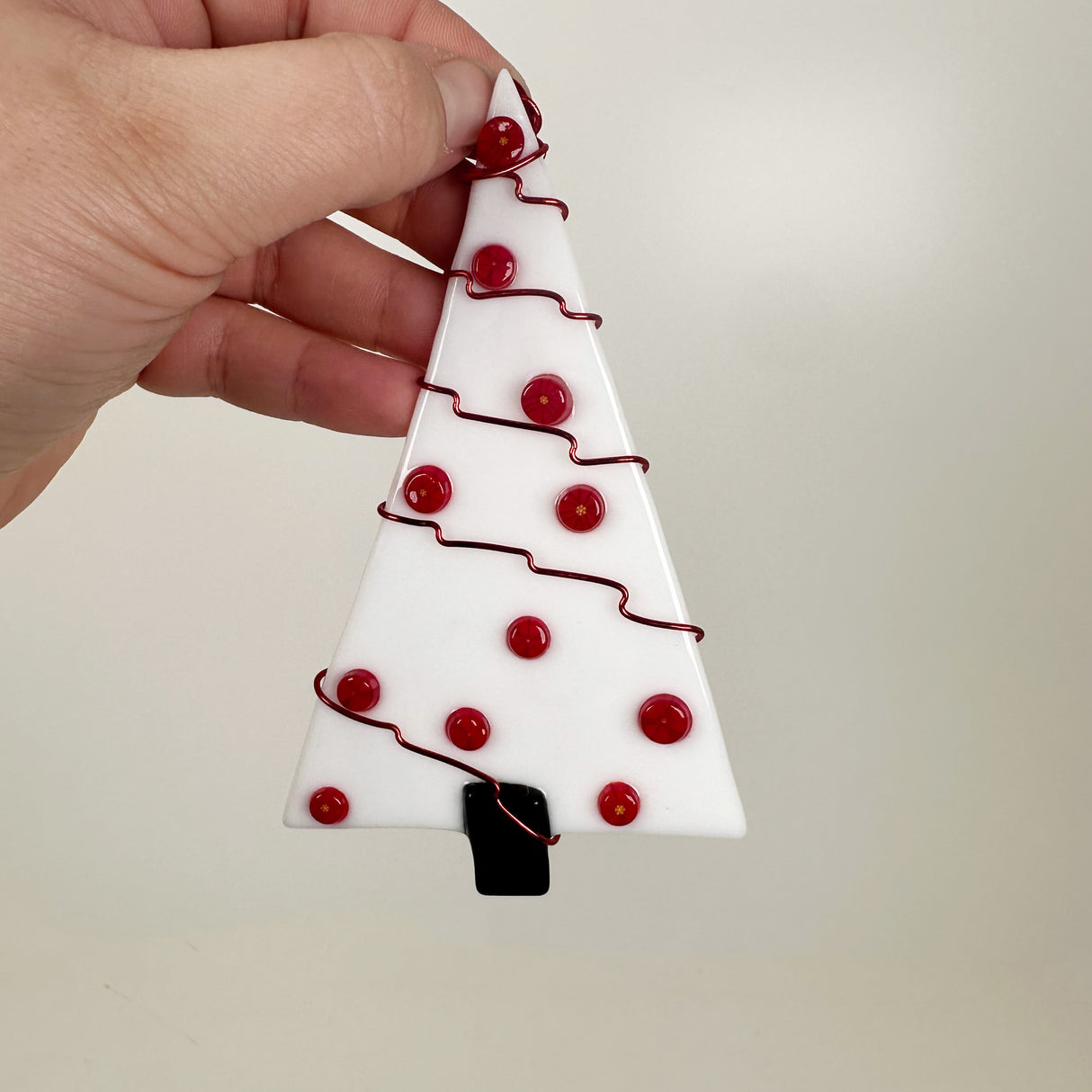 White Tree Fused Glass Ornament - Multiple Styles Available | Figments of Imagination