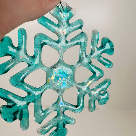 Fused Glass Snowflake Ornament - Multiple Styles Available | Figments of Imagination